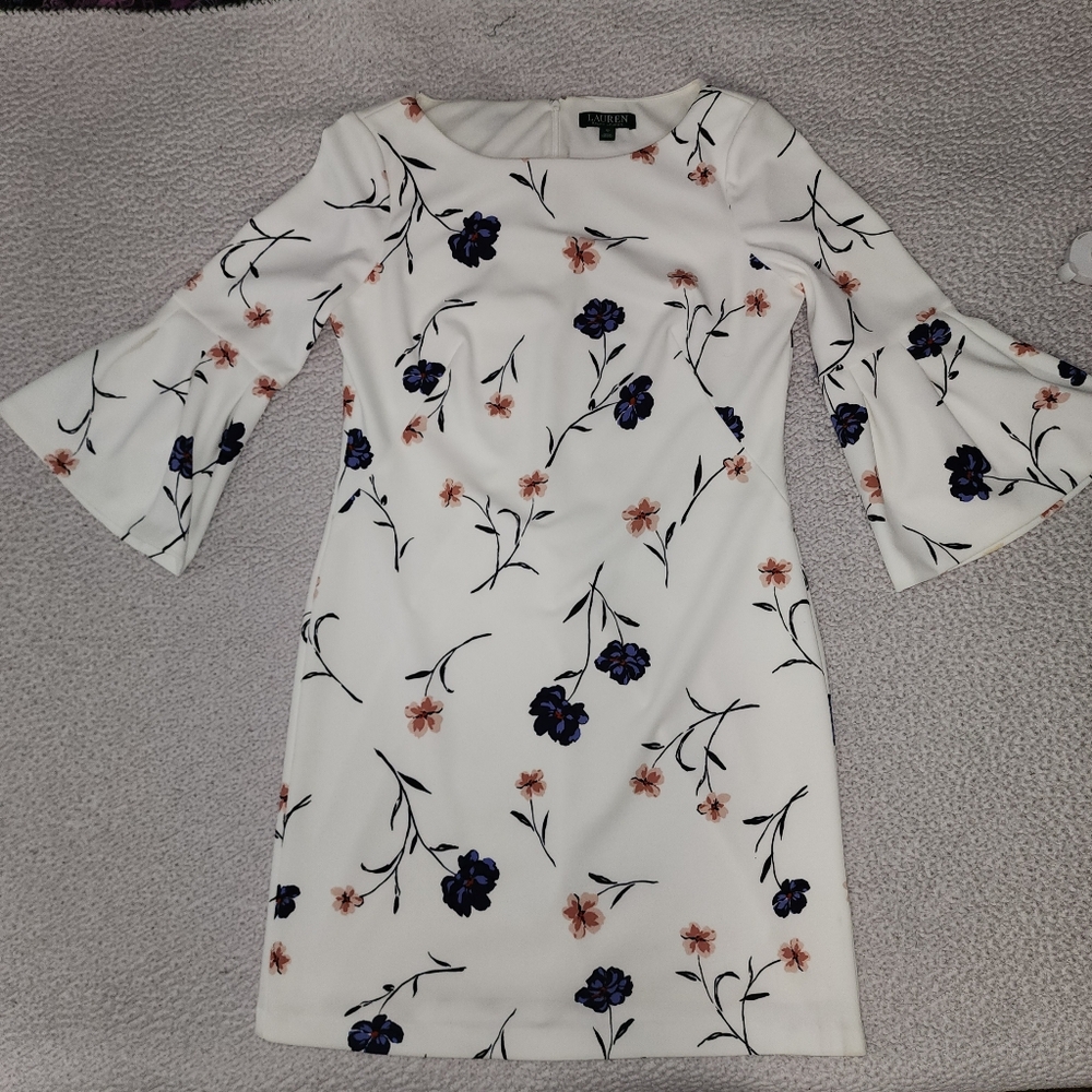 Ralph Lauren Stunning ๐ Boho Style Floral Bell Sleeve Dress - Picture 15 of 16